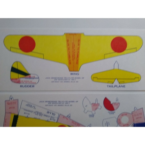 Airplane Toy Jack Armstrong Tru-Flite Model Of Japanese Nakajima GM Cereal 1944 - Picture 5 of 6